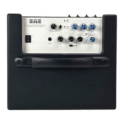 Elite Acoustics EAE A1-8 (Open Box) Compact Rechargeable 80W Acoustic Amplifier with 3 Chan/LFP Battery Painted Black image 4
