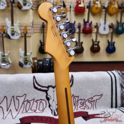 Fender American Ultra Luxe Vintage '50s Stratocaster Ash Body  Maple Fingerboard White Blonde 8.1 lbs image 11