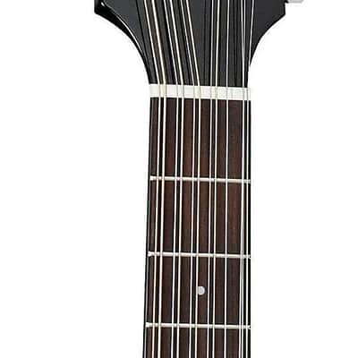 Takamine G Series GD30CE-12 Dreadnought 12-String Acoustic-Electric Guitar Black image 3