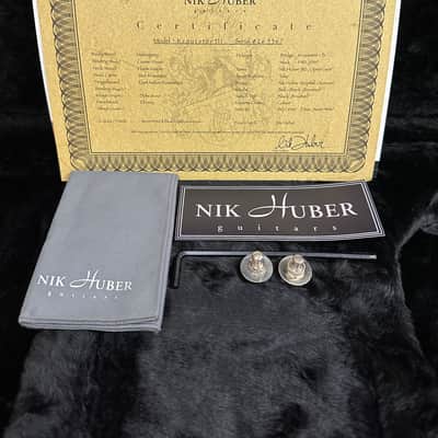 Nik Huber Guitars Krautster III - Worn Petrol Blue #65367 image 18