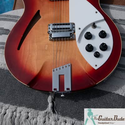 1989 Rickenbacker 360/12 - Fireglo - Set Up as a 6 String - Perfect Frets/Action/Intonation image 10