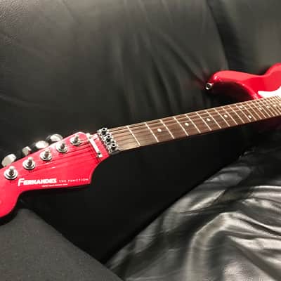 Fernandes The function stratocaster Japan  Left Hand Lefty Emg !1984-1987 Candy Apple Red image 5