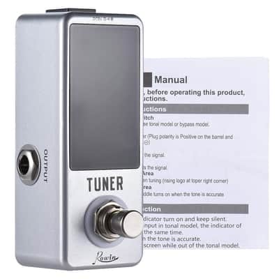 Rowin LEF-318 Booster + Rowin Tuner 2 Pedal Deal Guitar Effect Mini Pedal with True Bypass image 8
