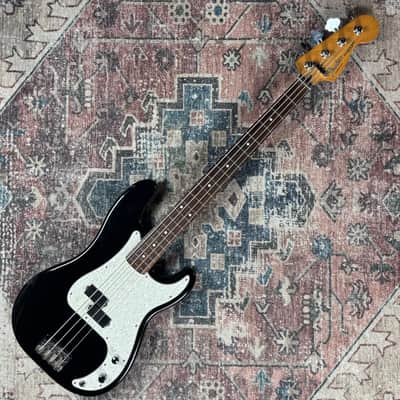 1992 Fender Precision Bass Standard MIM Made In Mexico Black Electric Bass Guitar W/ Hardshell Case & Upgrades! image 3