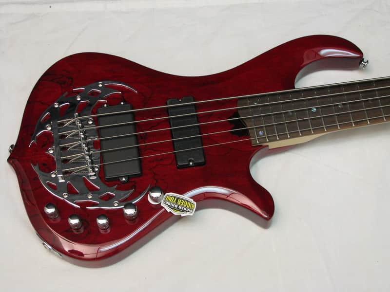 Traben Array Limited 5-string BASS guitar RED- NEW - Spalt Maple