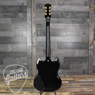 Pre-Owned Epiphone SG Custom Maestro - Ebony image 6