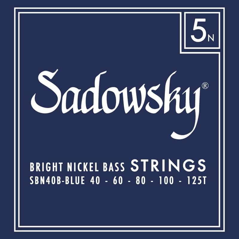 Sadowsky Blue Label Bass Strings Set - Nickel Taperwound 5-String (040-125) image 1