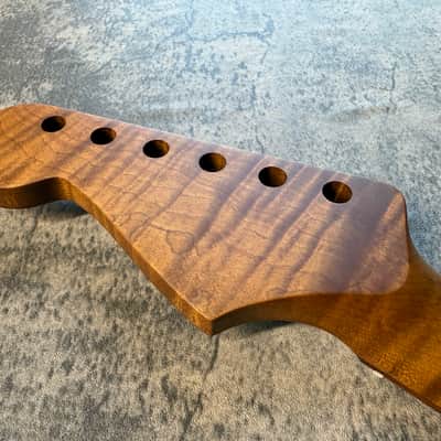 BMC Guitar 5AAAAA FLAME MAPLE Neck Strat® Stratocaster® 22 Fret Roasted With Rosewood Fingerboard Nitro Lacquer 9.5 Radius  STFRM5A #2 image 7
