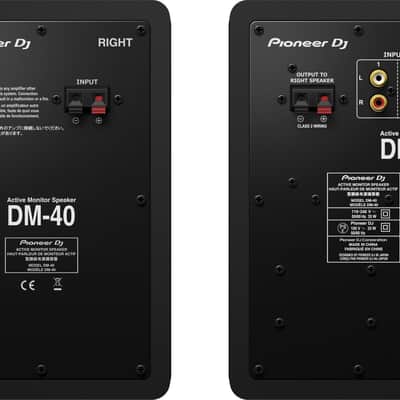 Pioneer DJ DM-40D 4" Powered Studio Monitor Pair, Black image 3