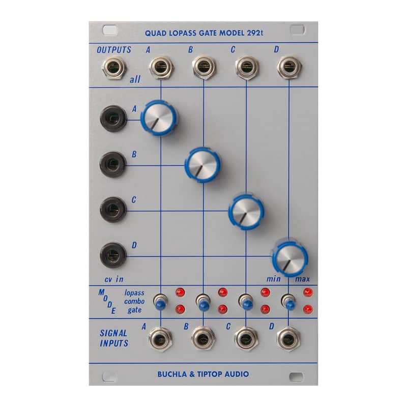 Tiptop Audio 292t Quad Low Pass Gate Eurorack Module (Buchla - UK/EU version) image 1