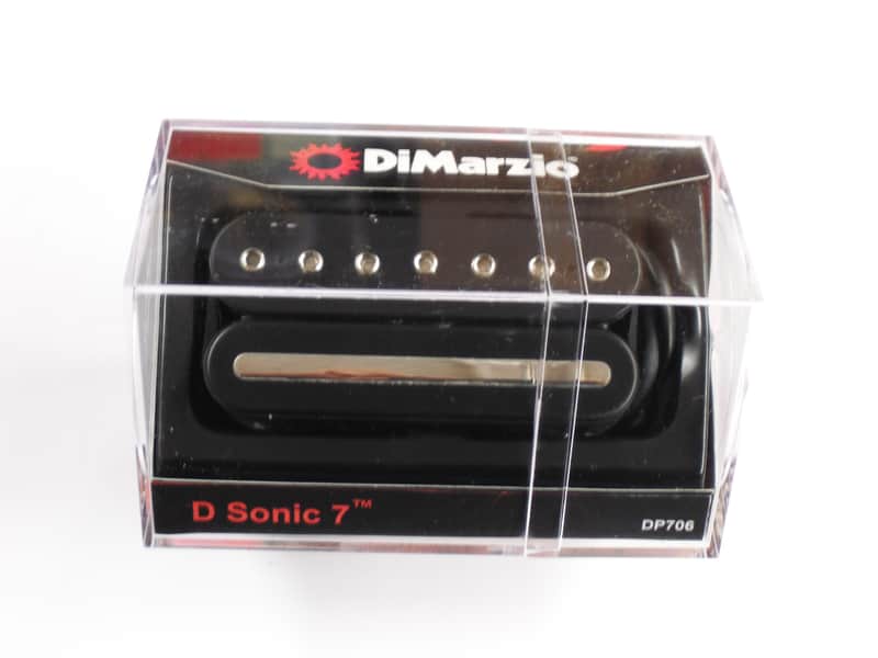 DiMarzio D Sonic 7 String Bridge Humbucker W/Chrome Poles & Rail DP 706 image 1