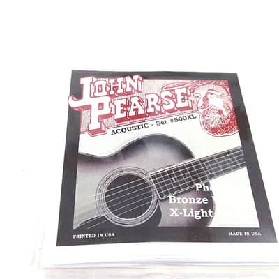John Pearse Guitar Strings  Acoustic Extra Light Gauge #500XL Phos Bronze
