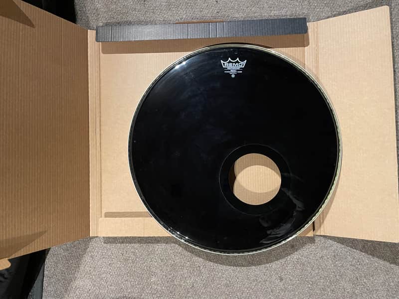 Remo Powerstroke Ebony 22” w. factory hole image 1