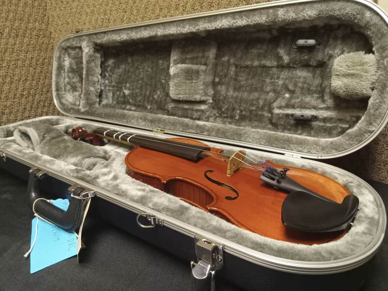 Detroit Violin Company Black Mountain 3/4 Violin serial 456114 - Natural image 1