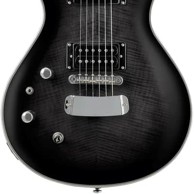 Hagstrom Ultra Swede Left hand Cosmic Black Burst Guitar with Case image 1