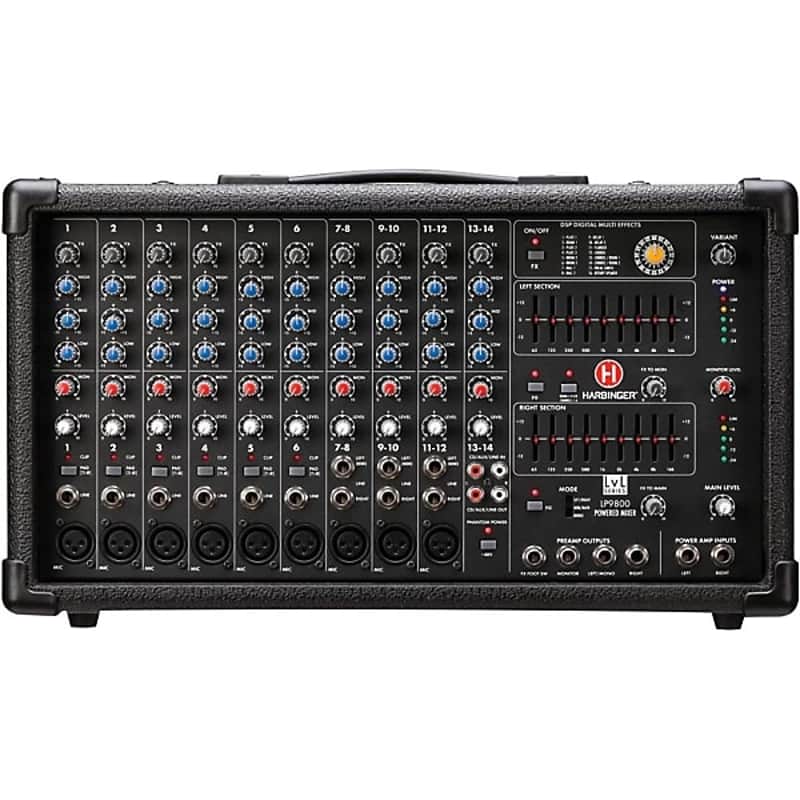 Harbinger  LP9800 Powered Mixer 2024 - BLACK image 1
