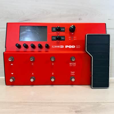 Line 6 POD Go Limited Edition Red Multi-Effects Processor w/ Power Supply 2022–2020s image 1