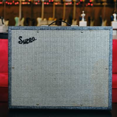 Supro 1965 697T / S6497 Combo Tremolo Valco Thunderbolt 1x15 Combo Guitar amplifier - With Original Jensen Speaker image 2