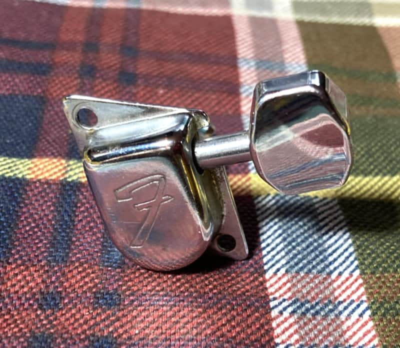 Small Vintage Fender/Schaller "F" Tuner, Single Hole~ Mandolin/Ukulele? image 1