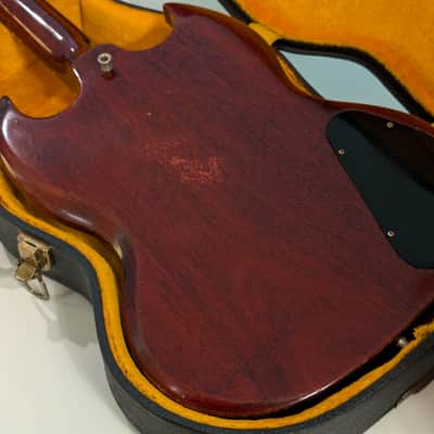 Left handed 1969 Gibson EB-0 electric bass - Cherry image 9