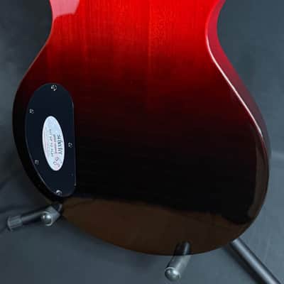 Schecter Solo-II Standard Electric Guitar Flamed Blood Burst Finish image 12