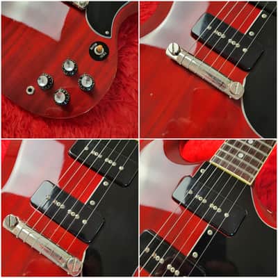 Greco SS63-60S 1988 SG Special - Mint Collection - Cherry Red Finish - All Original With Original HOT LICK P-90's - Fujigen Made - Made In Japan MIJ image 4