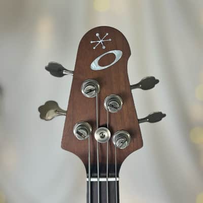 Offbeat Guitars "Hope" 30" Short Scale Bass in Red Diablo on Carved Top Spanish Cedar, Fralin Custom Big Single T-Bird Pickup, Varitone, Leo Quan Badass Hardware image 6