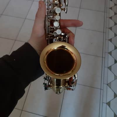 Ultra rare vintage curved Sopranino Saxophone Eb , hanmade sax Prof. Orsi Milano completely restored !!!!! image 12