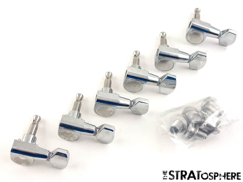 Fender Squier Sonic Strat HT TUNERS Tuning Pegs, Guitar Parts Chrome. image 1