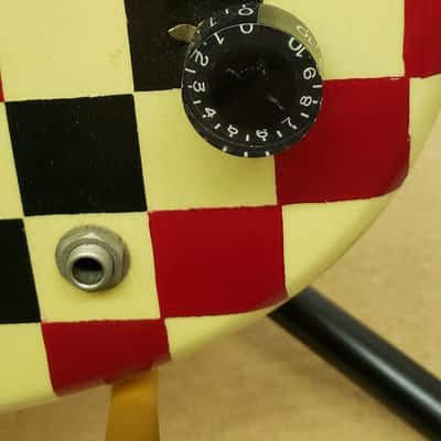 1974 Gibson EB-0 Electric Bass -- Checker Finish, Signed by Chubby Checker image 2