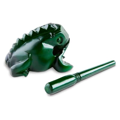NINO® Percussion Wood Frog Güiro, Medium, Green image 2