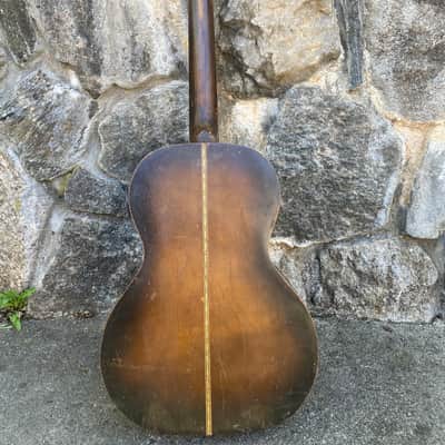 Stella Parlor Guitar 1930’s Sunburst video demo image 3