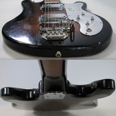 1960s Teisco WG-2L Electric Guitar Japan Sunburst (Needs Work) - Free Shipping image 10