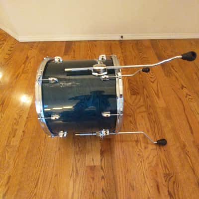 Yamaha Oak custom made in Japan 16 inch floor tom emerald uzukuri lacquer excellent! image 6