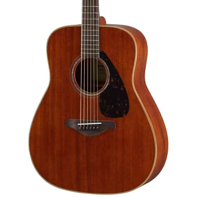 Yamaha FG850 Acoustic Guitar, Solid Mahogany Top, Natural image 1