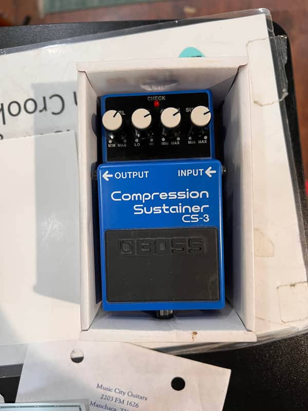 Boss CS-3 Compression Sustainer (Silver Label) 1997 - Present - Blue image 1