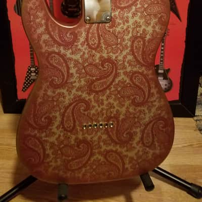 Crook Custom Vintage Pink Paisley Telecaster image 2