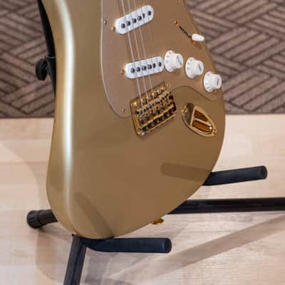 Fender - 50th Ann. LTD Edition Stratocaster (Maple - Aztec Gold)  w/ Tweed Fender Bag - MIM - 2020 -USED Electric Guitar image 7