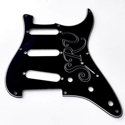 SRV Strat Style Guitar Pickguard Scratch Plate in Black image 5
