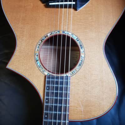Breedlove C2/k | 1996 Serial No. 96-175 | 100 Cedar & Flamed Koa | Signed Steve Henderson image 2