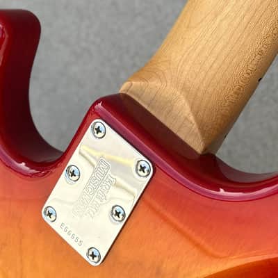 2008 Ernie Ball Music Man StingRay 5 HS Cherry Sunburst w/Case image 9