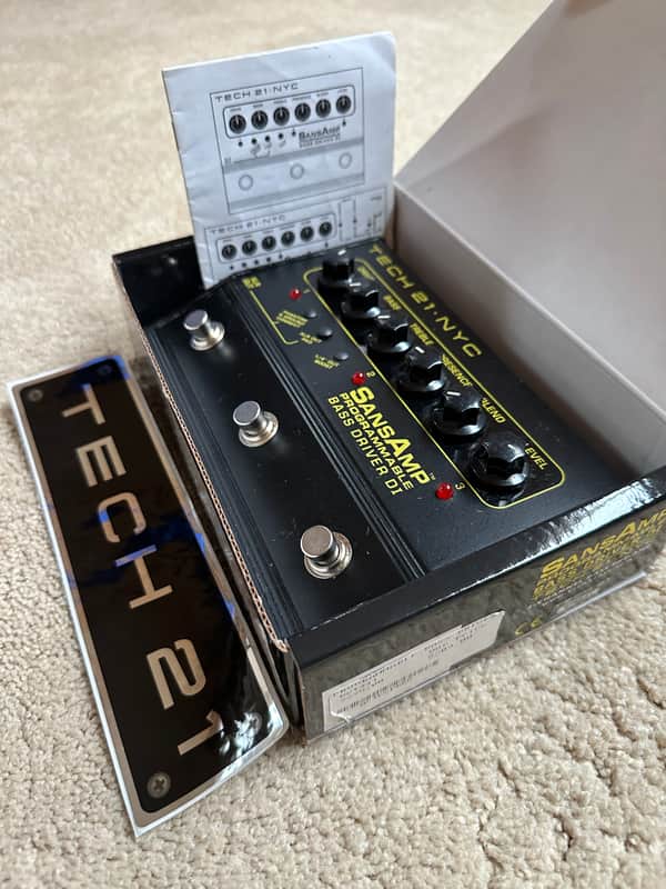 Tech 21 Sansamp Programmable Bass Driver 2008 - Present - Black image 1