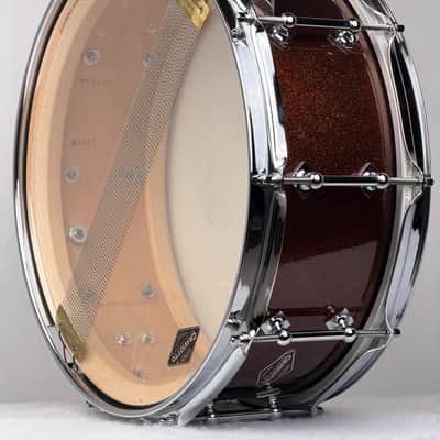 Craviotto 20/12/14/5.5x14" Solid Poplar Shell Drum Set - Copper Sparkle Lacquer image 15