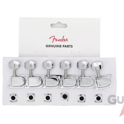 Genuine Fender CHROME '70s F Tuners Strat/Tele Stratocaster/Telecaster Machines image 3