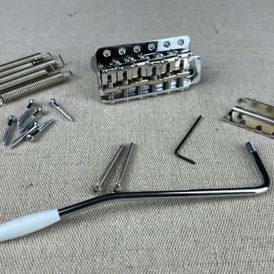 Gotoh Vintage style Tremolo bridge fits Strat®️ model T101C Japan Chrome image 1