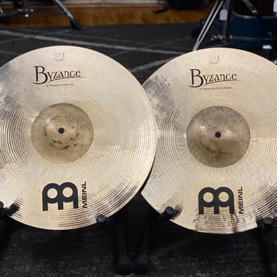 Meinl Byzance Polyphonic Brilliant 15" Hi-Hat Cymbals - Brilliant image 1