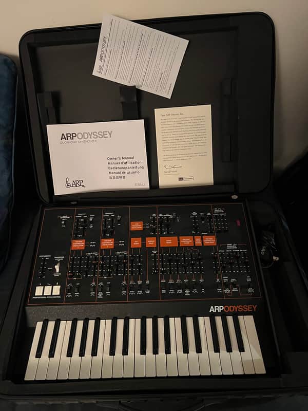 Korg ARP Odyssey Rev3 37-Slim Key Duophonic Analog Synthesizer 2015 - Present - Black/Orange image 1
