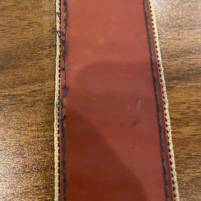 Vintage 1970s Bobby Lee Guitar Strap Southwestern Red/White/Blue Ace Style image 3