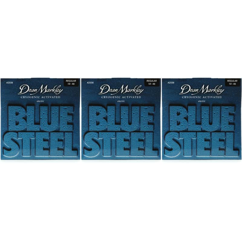 Dean Markley 2556 Blue Steel Electric Guitar Strings - .010-.046 Regular (3-Pack) image 1