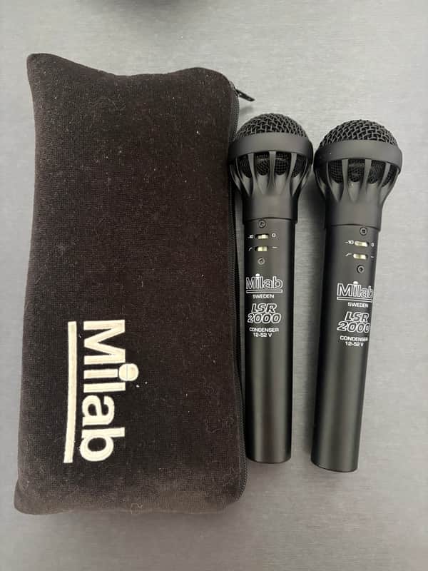 Pair of Milab LSR-2000 Vintage Condenser Microphones image 1